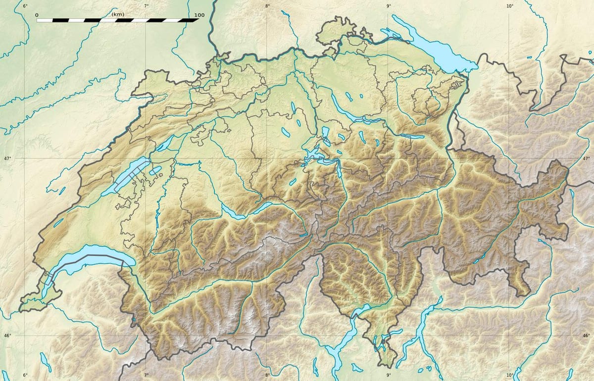 harta e zvicrës lehtësim