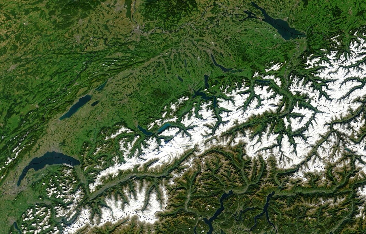 harta e zvicrës satelitore