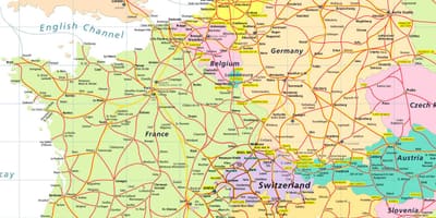 Harta e eurail hartë zvicër