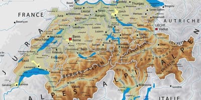 Zvicër gjeografi hartë