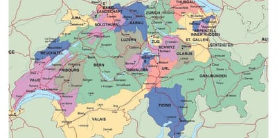Harte e detajuar e zvicrës