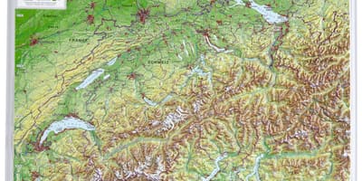Harta e zvicrës në 3d