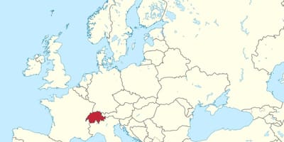 Hartë të botës me zvicrën theksuar