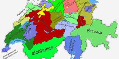 Harta e zvicrës në kantonin