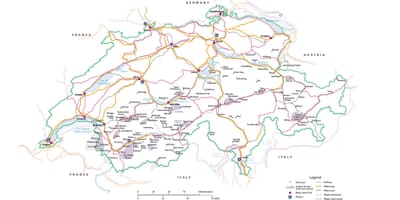 Harta e zvicrës në metro 